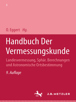 cover image of Handbuch der Vermessungskunde